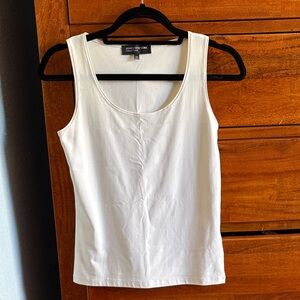Jones New York White Scoop Neck Tank